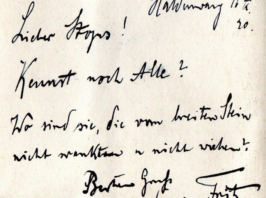 Schriftliche Schülererinnerungen